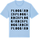 Blue Soul t-shirt med Ploggården ordlek t-shirt