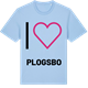 Blue Soul t-shirt med Jag älskar Plogsbo t-shirt stort tryck