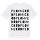 Plommeröd ordlek t-shirt