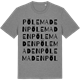 Mid Heather Gray t-shirt med Pölemaden ordlek t-shirt