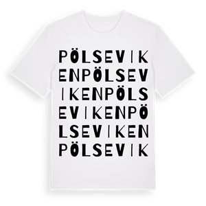Pölseviken ordlek t-shirt – ekologisk bomull t-shirt från Pinshirt