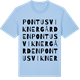 Blue Soul t-shirt med Pontus Viknergården ordlek t-shirt