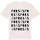 Vintage White t-shirt med Porsås ordlek t-shirt