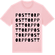 Pink Cotton t-shirt med Posttorp ordlek t-shirt