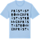 Blue Soul t-shirt med Prästaströmmen ordlek t-shirt