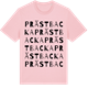 Pink Cotton t-shirt med Prästbacka ordlek t-shirt