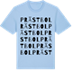 Blue Soul t-shirt med Prästbol ordlek t-shirt