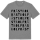 Mid Heather Gray t-shirt med Prästbol ordlek t-shirt