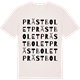 Vintage White t-shirt med Prästbolet ordlek t-shirt
