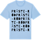 Blue Soul t-shirt med Präste-Röd ordlek t-shirt