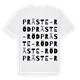 Präste-Röd ordlek t-shirt