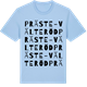 Blue Soul t-shirt med Präste-Välteröd ordlek t-shirt