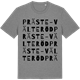 Mid Heather Gray t-shirt med Präste-Välteröd ordlek t-shirt