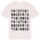 Vintage White t-shirt med Prästegården ordlek t-shirt