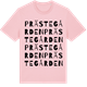 Pink Cotton t-shirt med Prästegården ordlek t-shirt