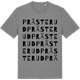Mid Heather Gray t-shirt med Prästerud ordlek t-shirt