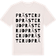Vintage White t-shirt med Prästerud ordlek t-shirt