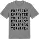 Mid Heather Gray t-shirt med Prästeryr ordlek t-shirt
