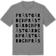 Mid Heather Gray t-shirt med Prästgården ordlek t-shirt