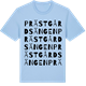 Blue Soul t-shirt med Prästgårdsängen ordlek t-shirt