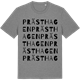 Mid Heather Gray t-shirt med Prästhagen ordlek t-shirt