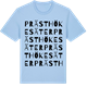 Blue Soul t-shirt med Prästhökesäter ordlek t-shirt