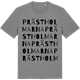 Mid Heather Gray t-shirt med Prästholmarna ordlek t-shirt