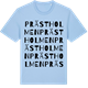 Blue Soul t-shirt med Prästholmen ordlek t-shirt