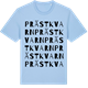 Blue Soul t-shirt med Prästkvarn ordlek t-shirt