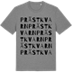 Mid Heather Gray t-shirt med Prästkvarn ordlek t-shirt