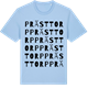Blue Soul t-shirt med Prästtorp ordlek t-shirt