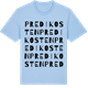 Blue Soul t-shirt med Predikosten ordlek t-shirt