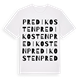 White t-shirt med Predikosten ordlek t-shirt