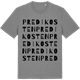 Mid Heather Gray t-shirt med Predikosten ordlek t-shirt