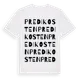 White t-shirt med Predikosten ordlek t-shirt