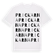 White t-shirt med Prickarna ordlek t-shirt