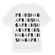 White t-shirt med Prinshaga ordlek t-shirt