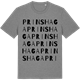 Mid Heather Gray t-shirt med Prinshaga ordlek t-shirt