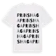White t-shirt med Prinshaga ordlek t-shirt