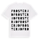 White t-shirt med Prosterud ordlek t-shirt