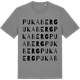 Mid Heather Gray t-shirt med Pukaberg ordlek t-shirt