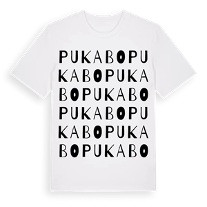 Pukabo ordlek t-shirt – ekologisk bomull t-shirt från Pinshirt