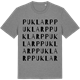 Mid Heather Gray t-shirt med Puklarp ordlek t-shirt