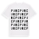 White t-shirt med Pure ordlek t-shirt