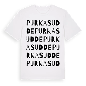 Purkas udde ordlek t-shirt – ekologisk bomull t-shirt från Pinshirt