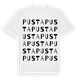 White t-shirt med Pusta ordlek t-shirt
