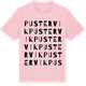 Pink Cotton t-shirt med Pustervik ordlek t-shirt