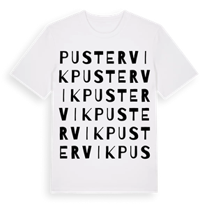 Pustervik ordlek t-shirt – ekologisk bomull t-shirt från Pinshirt