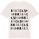Vintage White t-shirt med Råbäcks hamn ordlek t-shirt