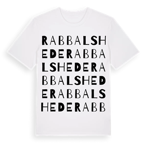 Rabbalshede ordlek t-shirt – ekologisk bomull t-shirt från Pinshirt